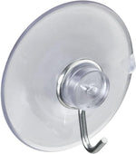 4 Pack Clear Suction Cups for Hanging Light Weight Items on Non-Porous Surfaces