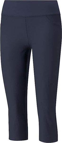 PUMA GOLF Women's PWRSHAPE Capri Golf Pants - Navy Blazer - XX