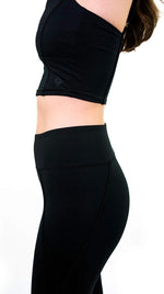 Eco-Friendly Women's Yoga Pants M | 4-Way Stretch | Mid-Rise | Full Length