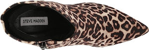 Steve Madden Women's Leopard Velvet Ankle Boot 6 | Block Heel