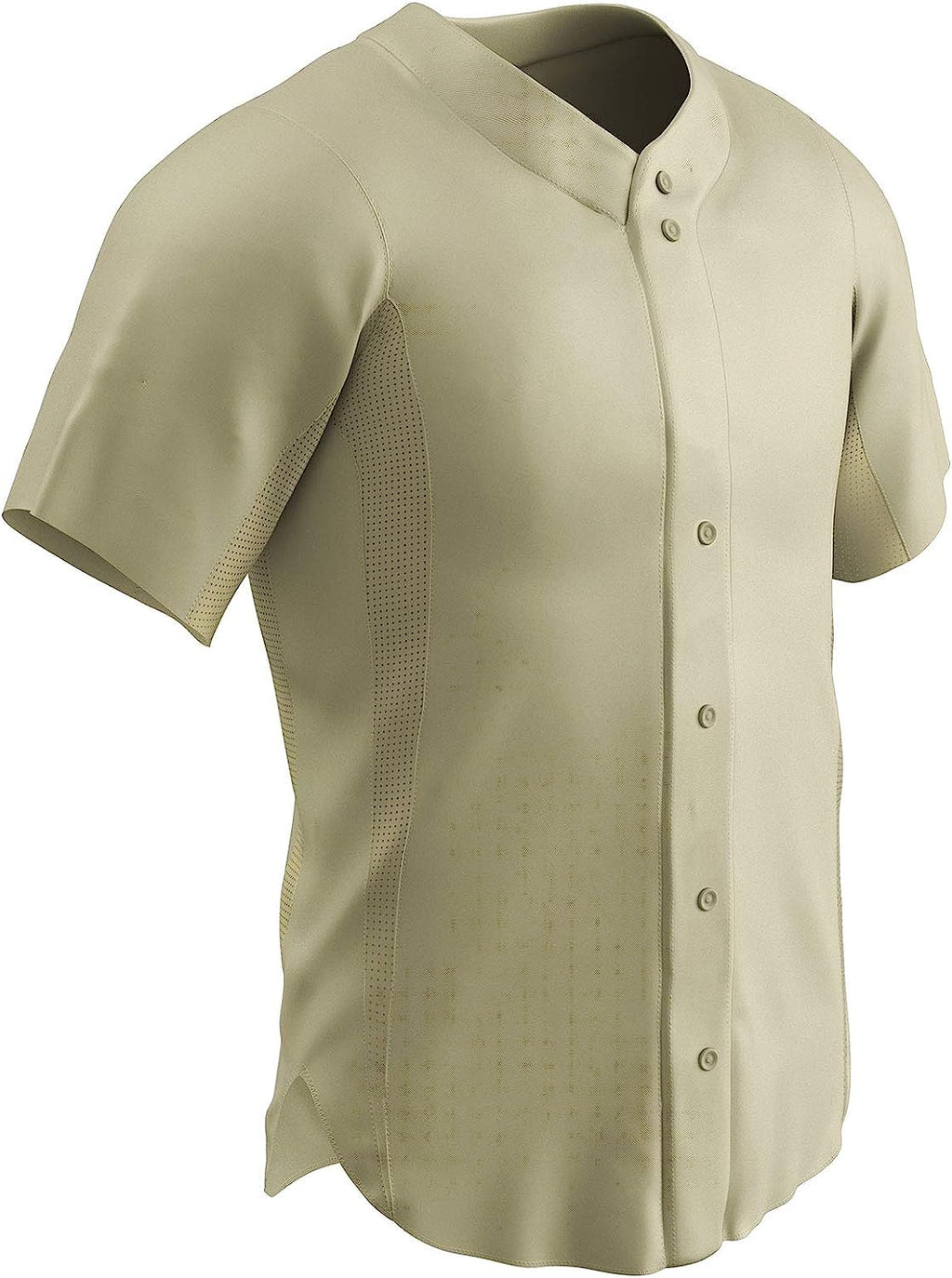 CHAMPRO Boys' Reliever Full Button Natural X-Large Baseball Jersey