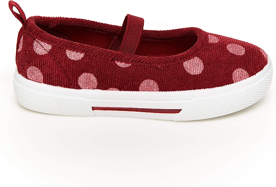 Carter's Girls Fannie Maroon Toddler Sneakers 4 Toddler - Bow Detail