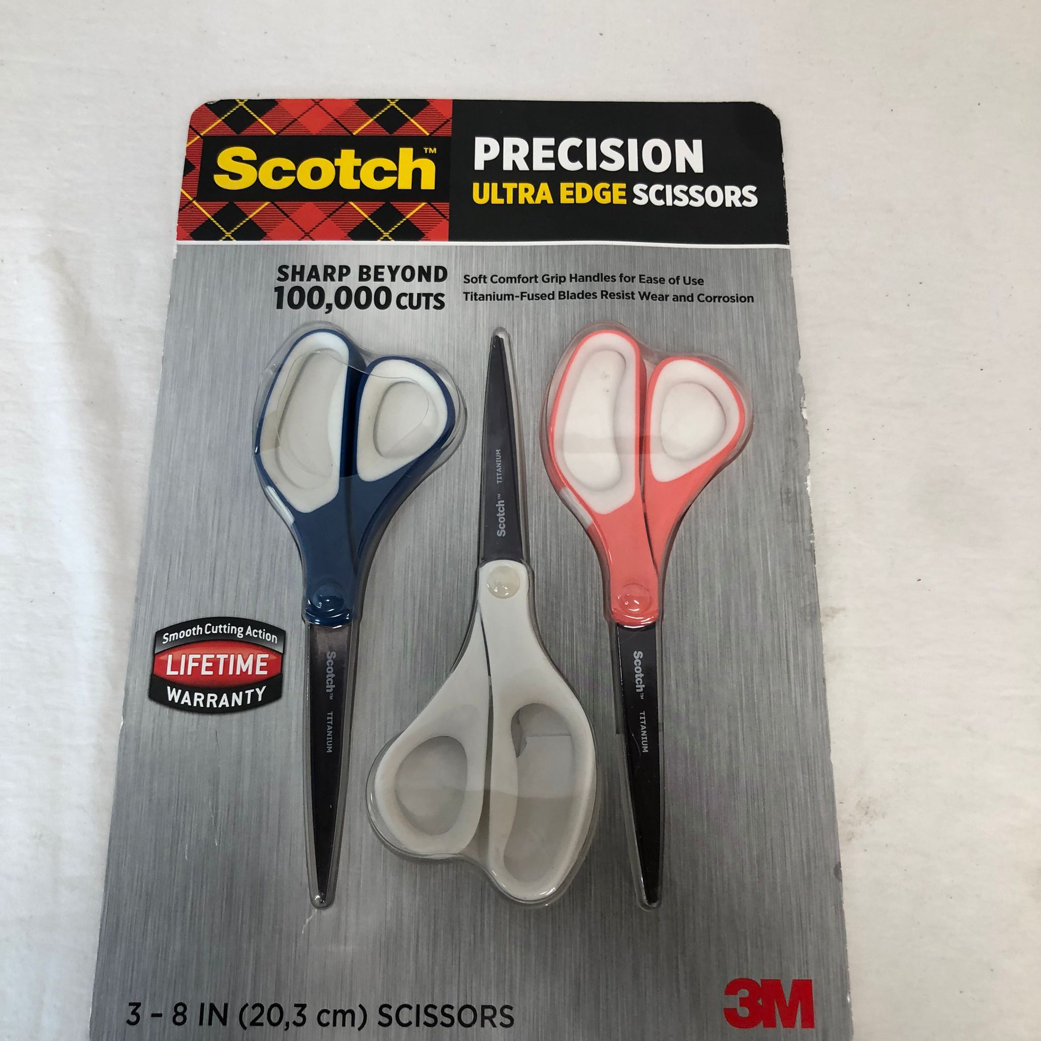 Scotch 8 Precision Scissors, 3 pk