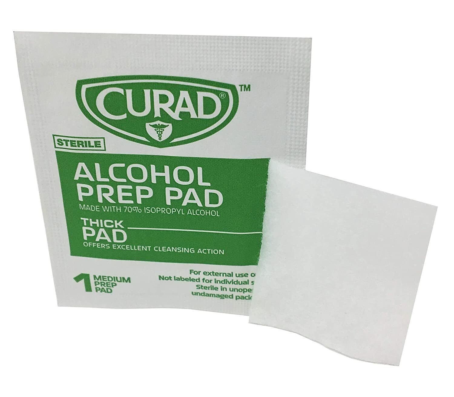 400ct 70% Isopropyl Alcohol Prep Pads - Sterile, Individually Wrapped