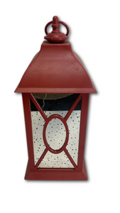 13" Illuminated Indoor/Outdoor Vintage Mercury Glass Lantern by Valerie