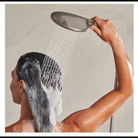 Waterpik UltraThin + Hand Held Shower Head With PowerPulse Massage Open Box
