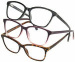 10 Assorted Foster Grant Reading Glasses with 5 Cases -Everyday Use