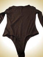 4TH & RECKLESS Chocolate Long Sleeve Underwire Knit Bodysuit XS