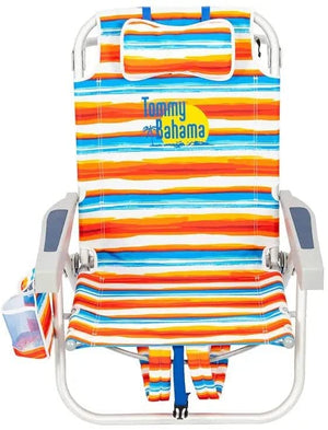 Tommy Bahama Backpack Beach Chairs - Set of 2 Tropical Sunset