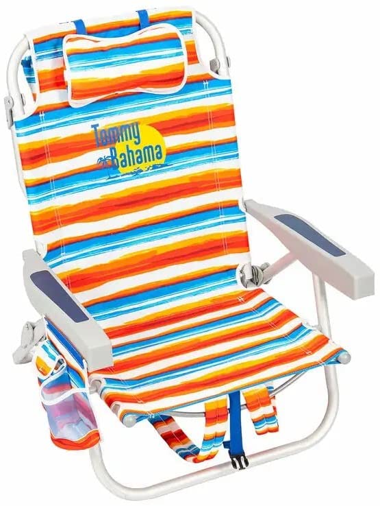Tommy Bahama Backpack Beach Chairs - Set of 2 Tropical Sunset