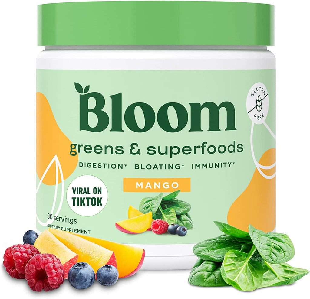 Bloom Nutrition Super Greens Powder: 30+ Nutrients for Gut Health, Energy, and Immunity