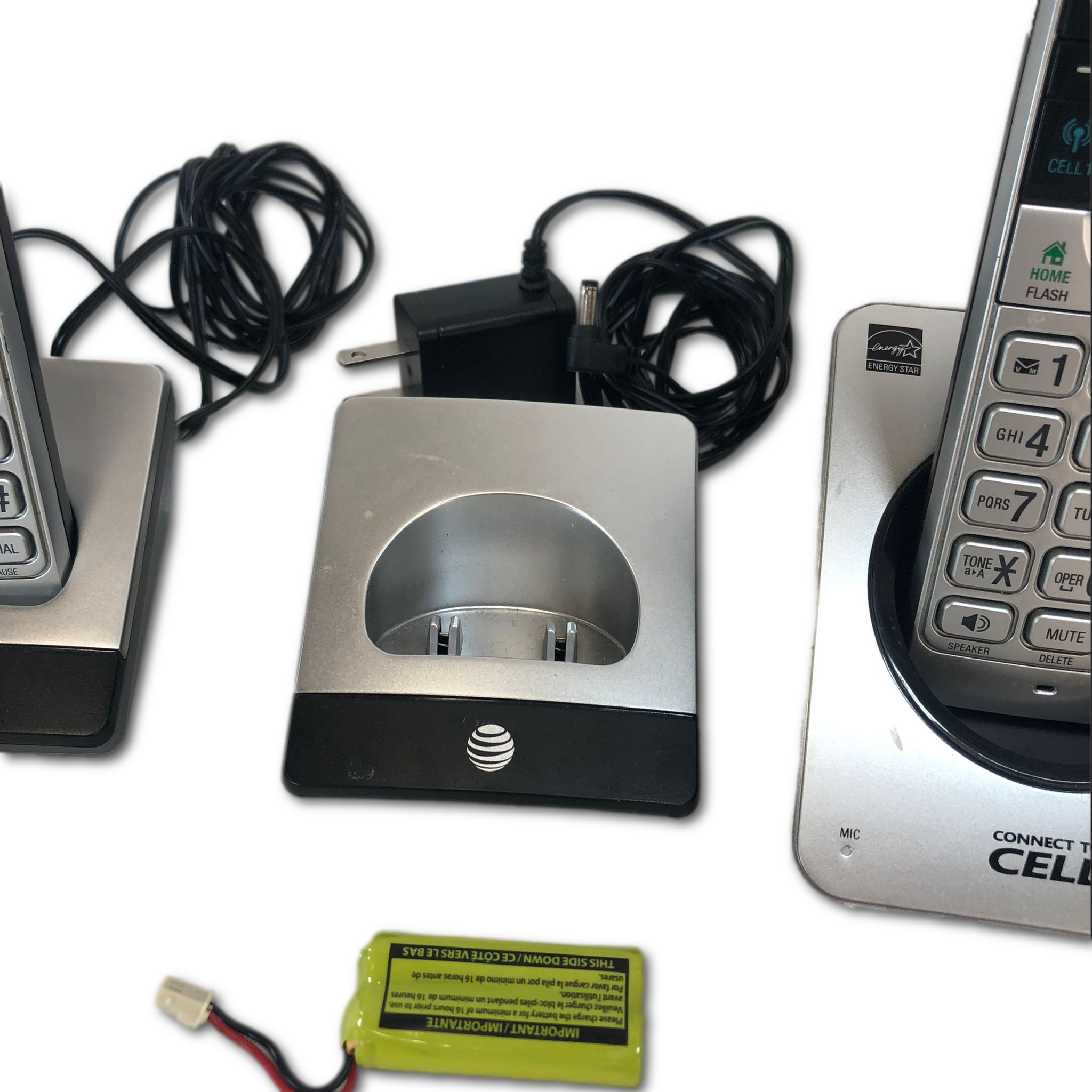 AT&T 3 Handset Connect to Cell Answering System - Lightly Used
