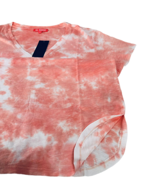 All Worthy Hunter McGrady Tie-Dye T-Shirt with Curved Hem