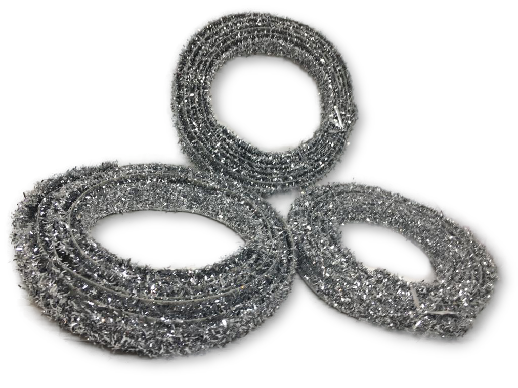 "As Is" Set of (3) 9' Spiral Glitter Ribbons by Valerie