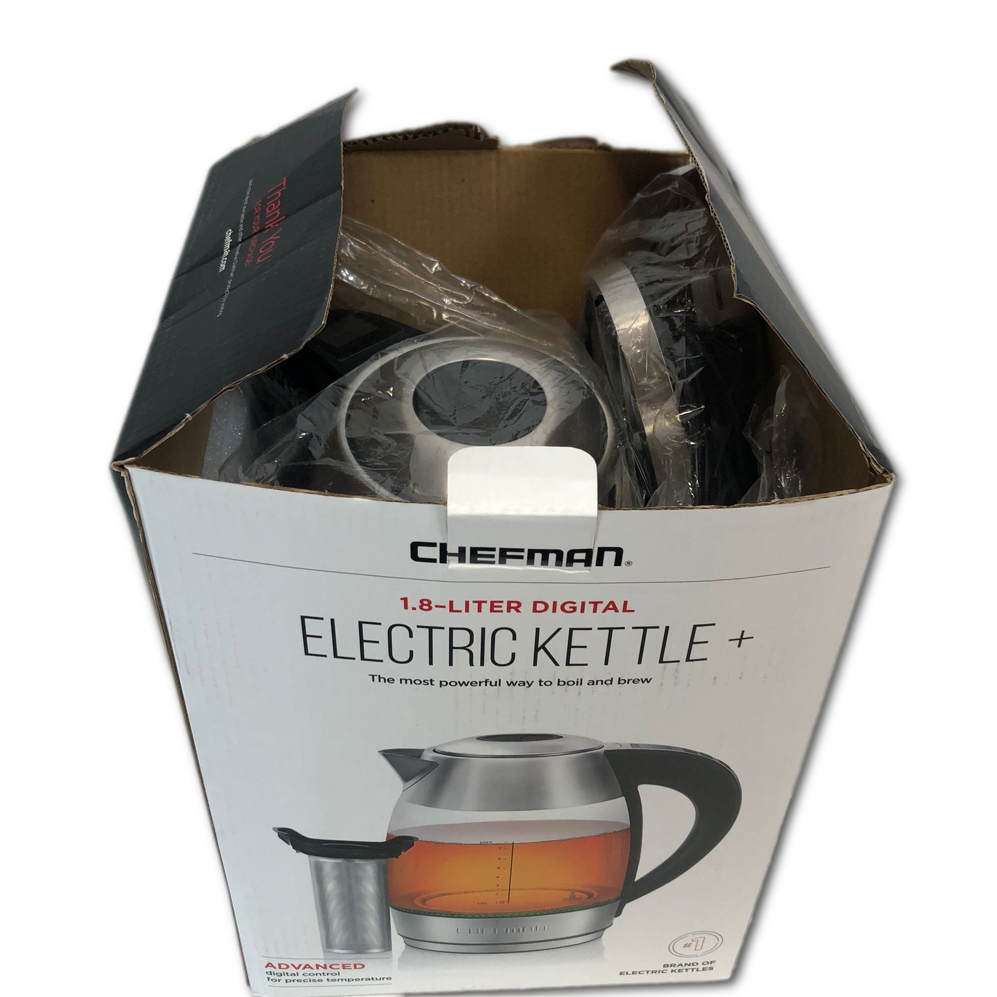 Chefman 1.8L Digital Precision Electric Kettle w/ Tea Infuser