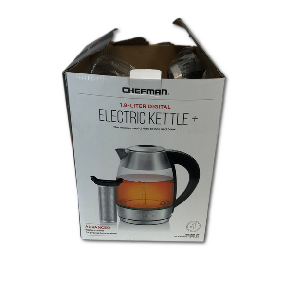Chefman 1.8L Digital Precision Electric Kettle with Tea Infuser for