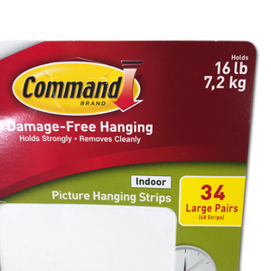Command Large Picture Hanging Strips - 34 Pairs - As Is