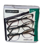 As is Design Optics by Foster Grant Reading Glasses, 3-Pack - Unboxed