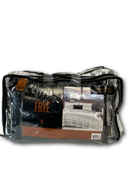 Frye Faux Fur 3 piece Queen Comforter Set - REVERSIBLE - Brand New