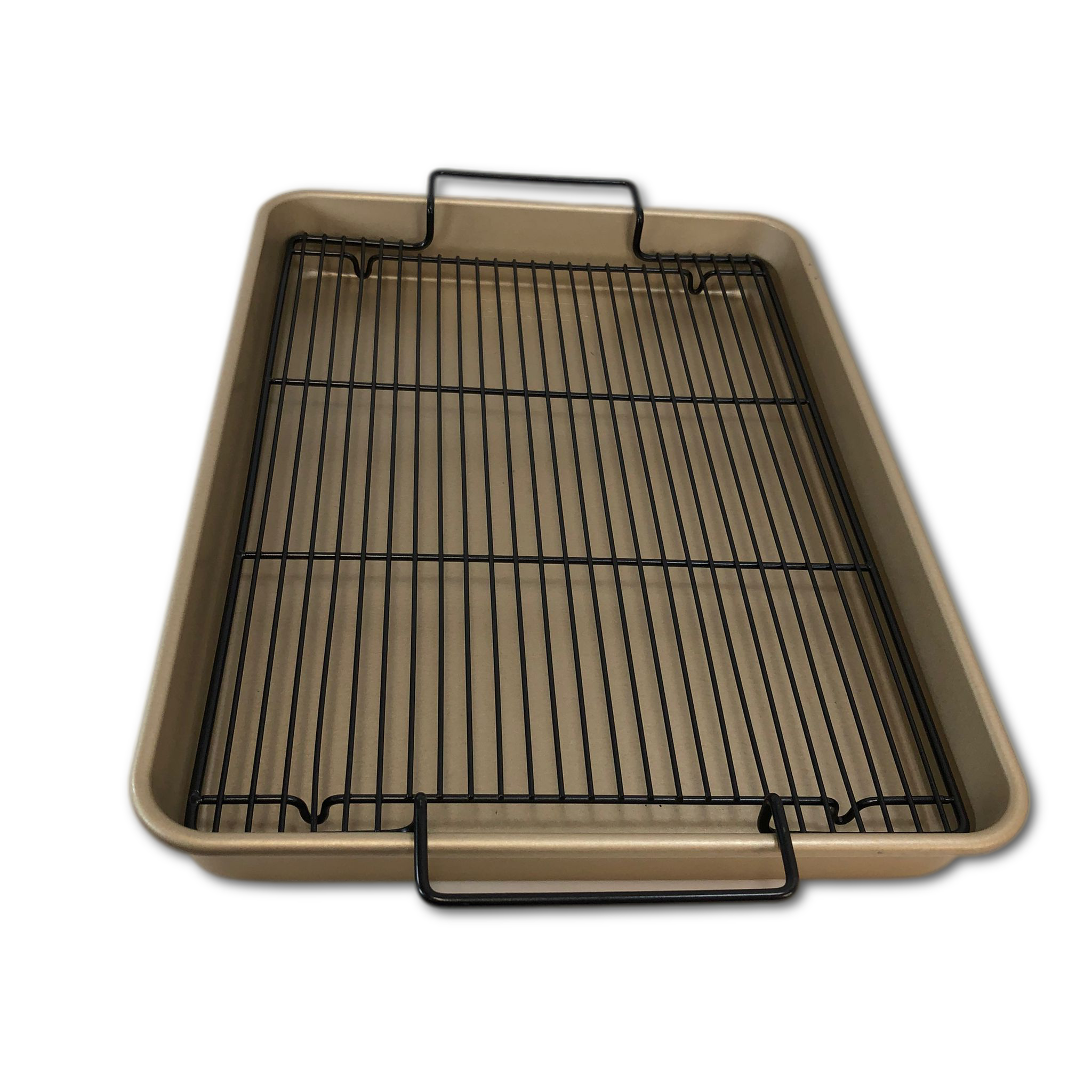 As is Nordic Ware Gold High Sided Half Sheet with Wire Rack – Wholesale  Bidder