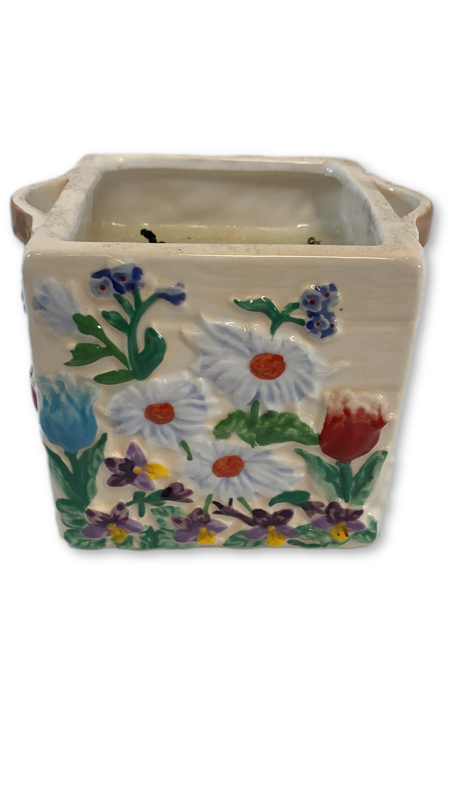 "As is" Temp-tations 23 oz. Floral Flower Crate Candle