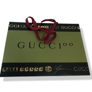 GUCCI Red Shopping Gift Bag 11” W x 11” H x 5.2”D LARGE NEW & AUTHENTIC.  L@@K!
