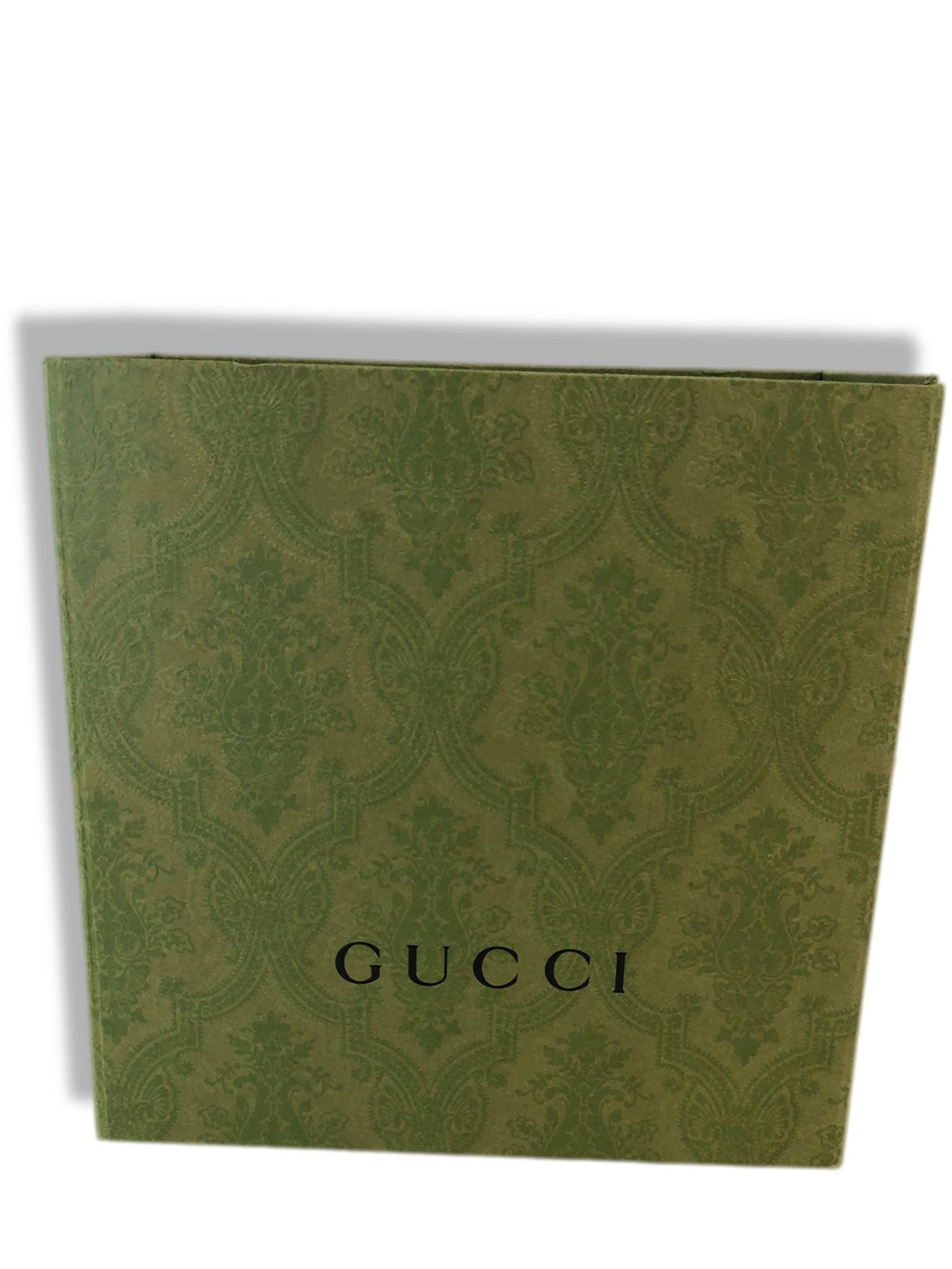 GUCCI Green Gift Box EMPTY 12.5” x 6.75” x 4.25” + Tissue Paper