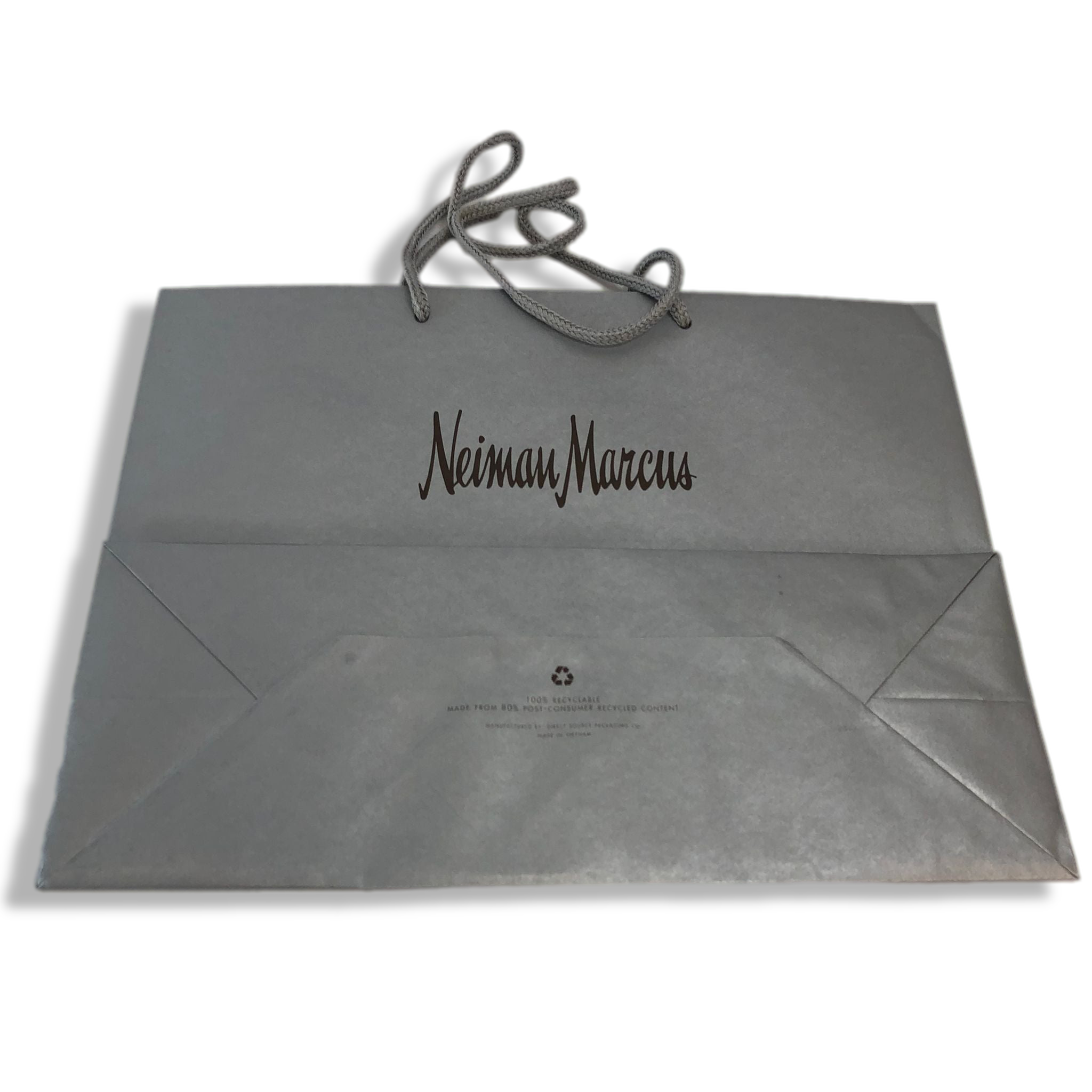 Neiman Marcus Silver Gray Small Paper Shopping Gift Bag