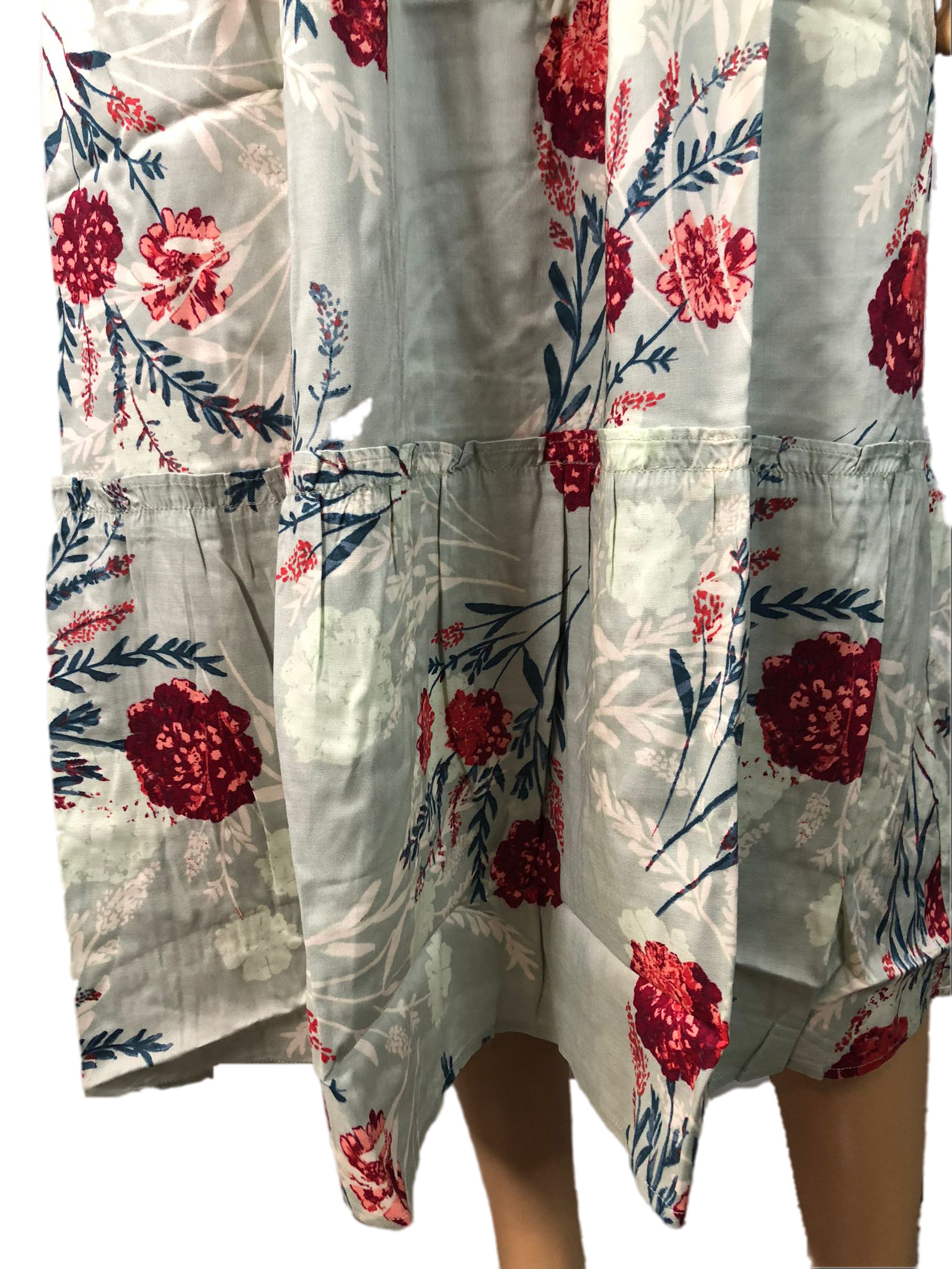 Candace Cameron Bure Regular Printed Flutter-Sleeve Midi Dress