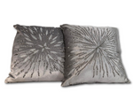Casa Zeta-Jones Set of 2 Beaded Embroidered Snowflake Pillows
