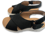 Unstructured Leather Cross Strap Sandals - Un Karley Sun