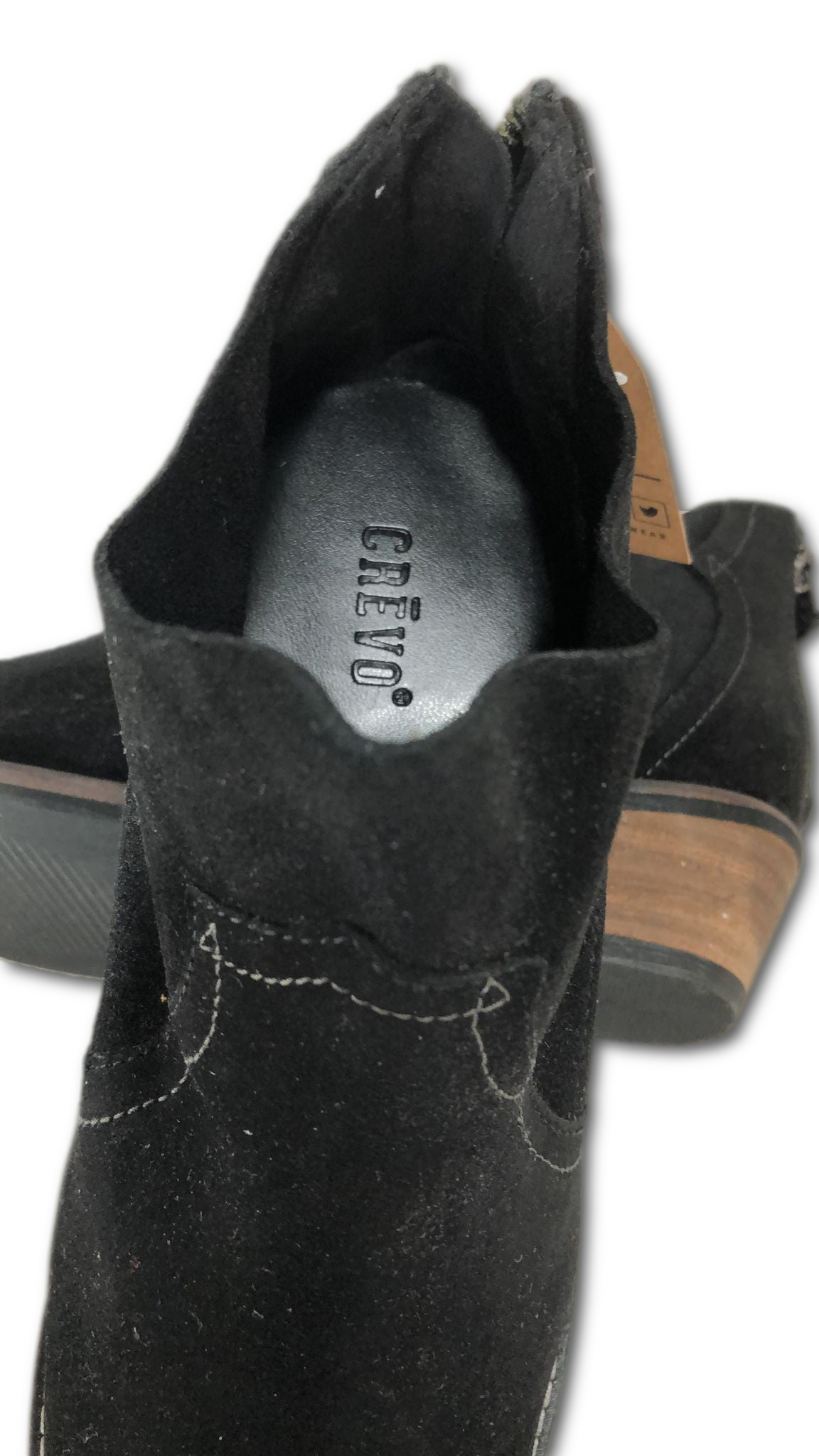 Crevo Women's Fashion Boot, Black, 6.5