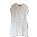 Denim & Co. Beach Crochet Crossover Cover-Up Dress