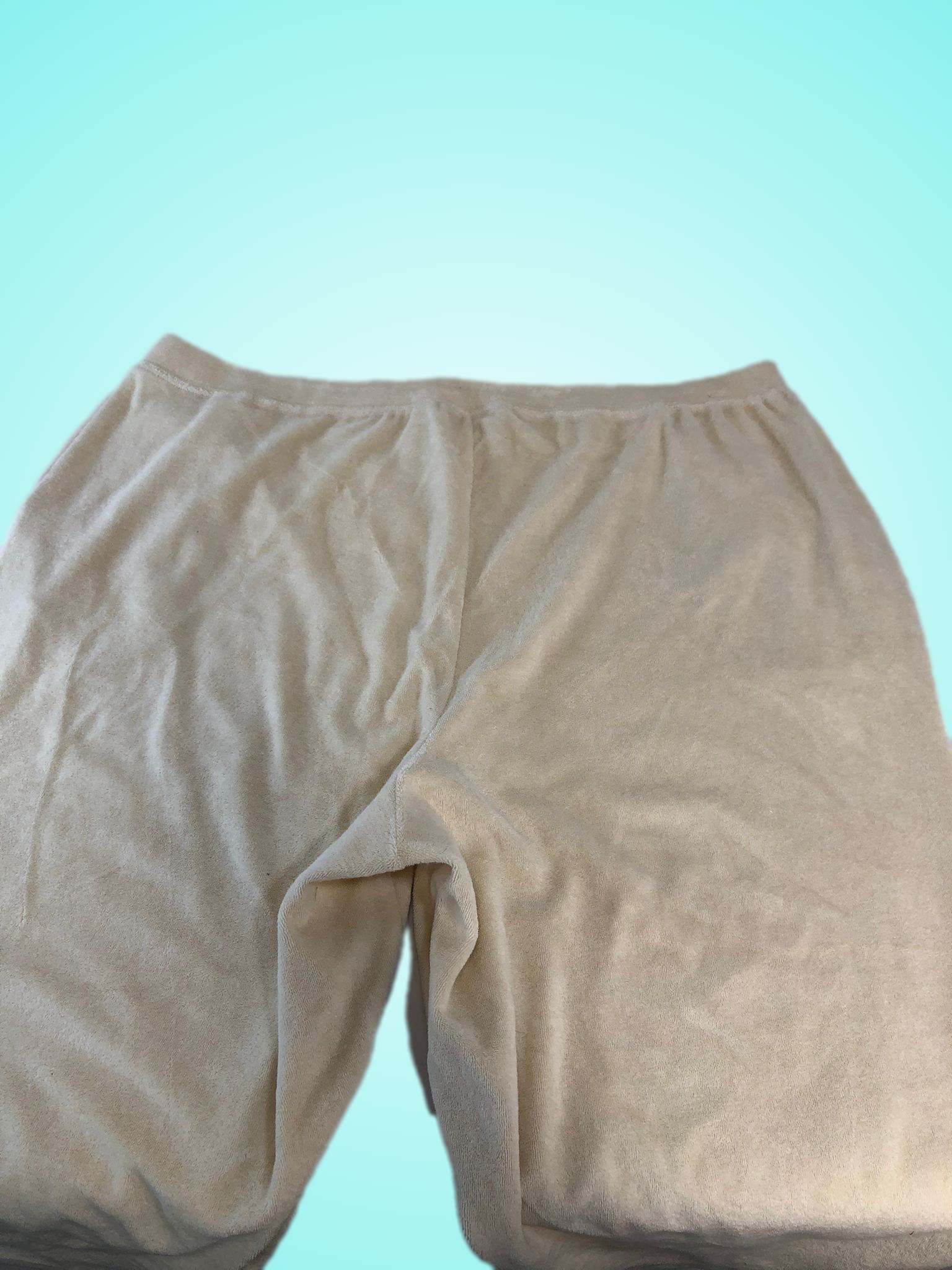 Denim & Co. Essentials Knit Terry Pull-on Capri Pants Beige, 1X