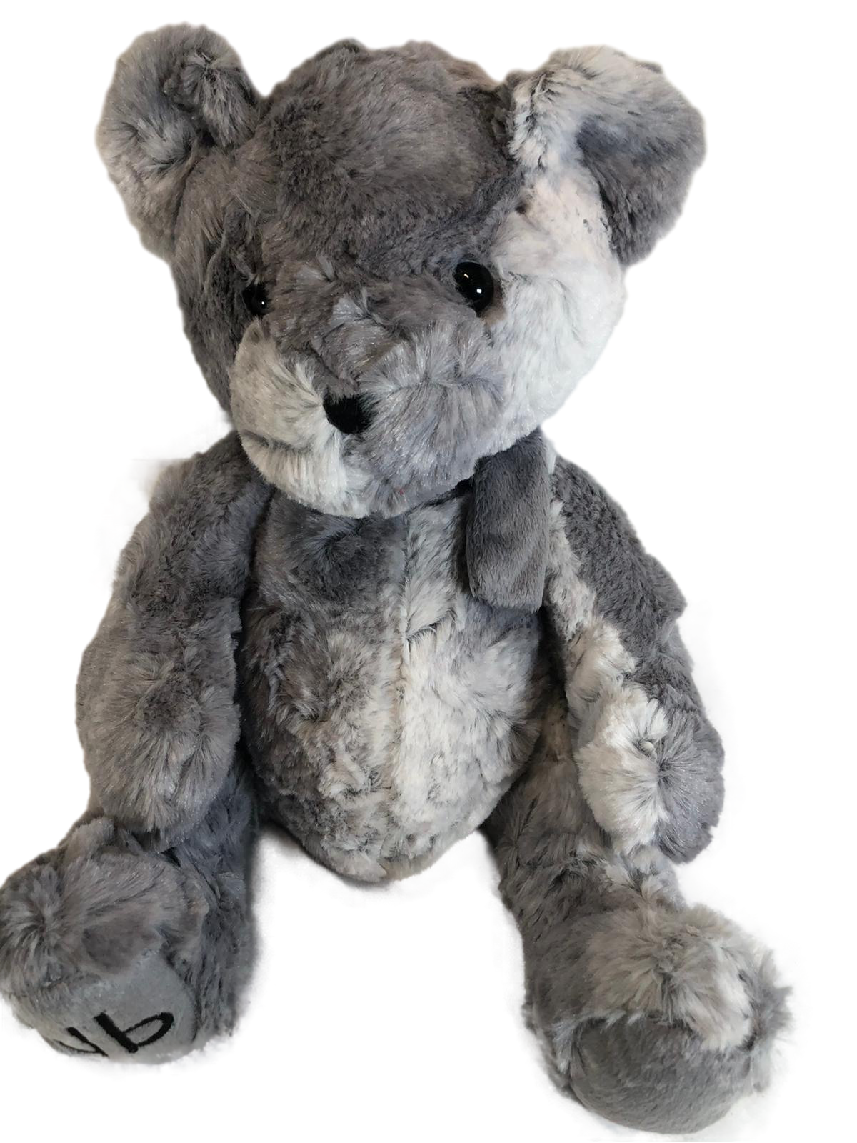 Dennis Basso 15" Luxurious Gray Chinchilla Faux Fur Plush Bear