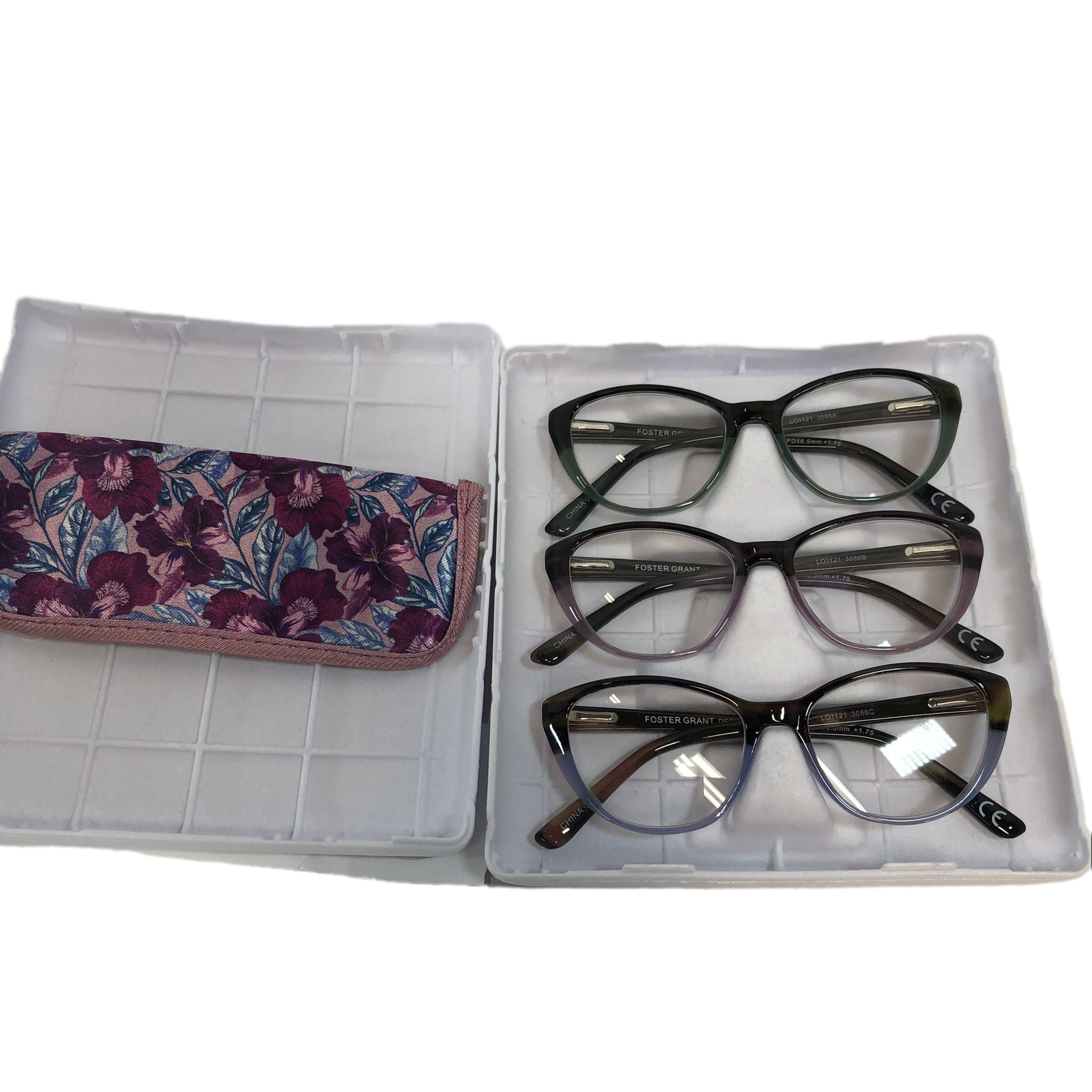 Design Optics by Foster Grant Limited Collection Reading Glasses, 3-Pack - Unboxed