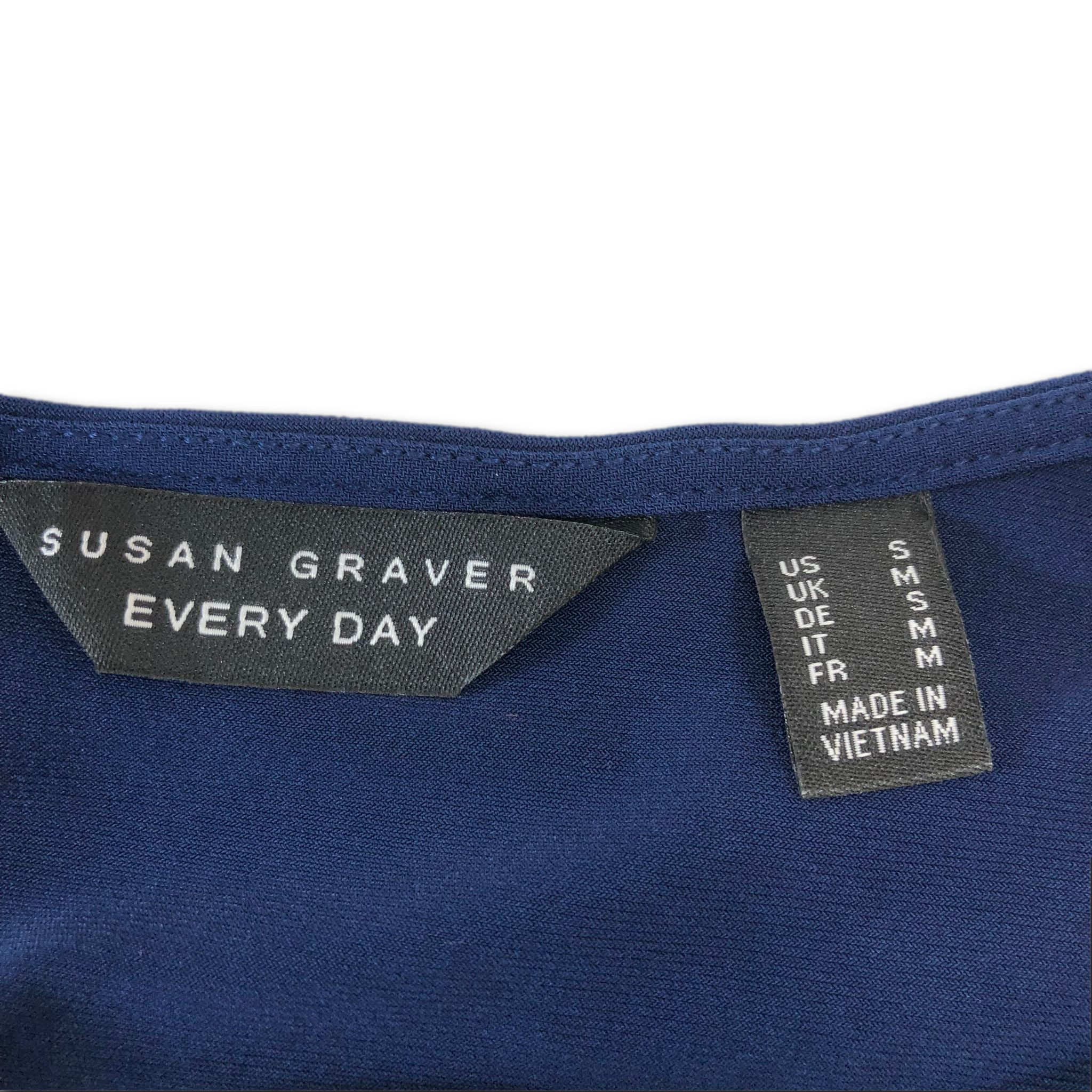 Every Day by Susan Graver Liquid Knit Peplum Tunic w/ Chiffon Ruffles