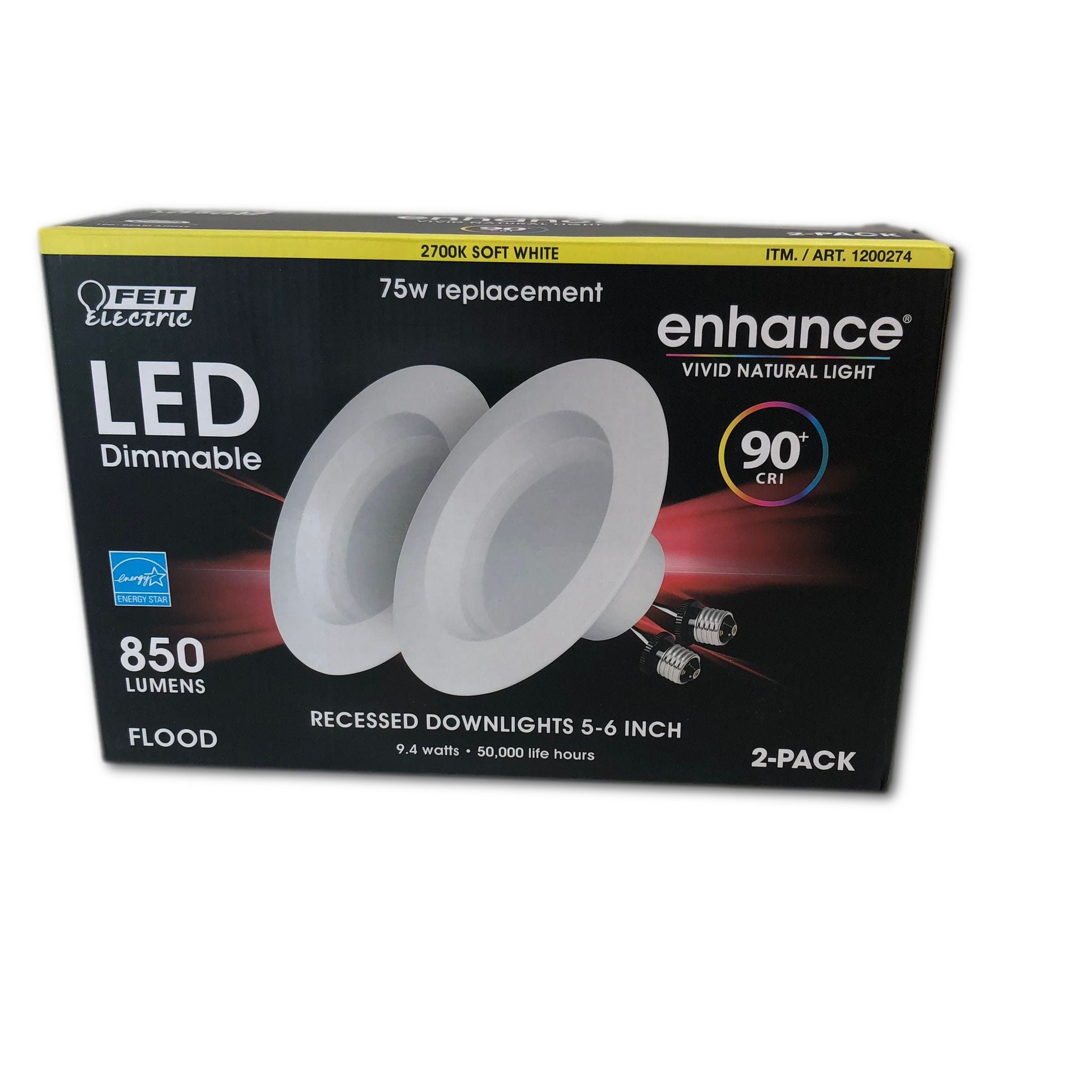 Feit Electric LED 5-6” Retrofit Kit 2 Pack Soft White