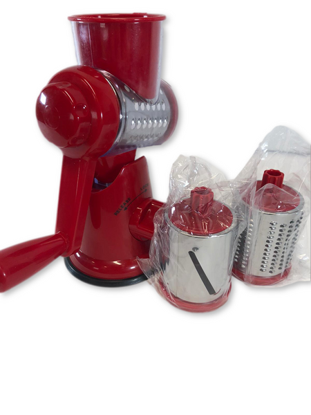 House2Home Countertop Suction Slicer and Grater with 3 Barrels