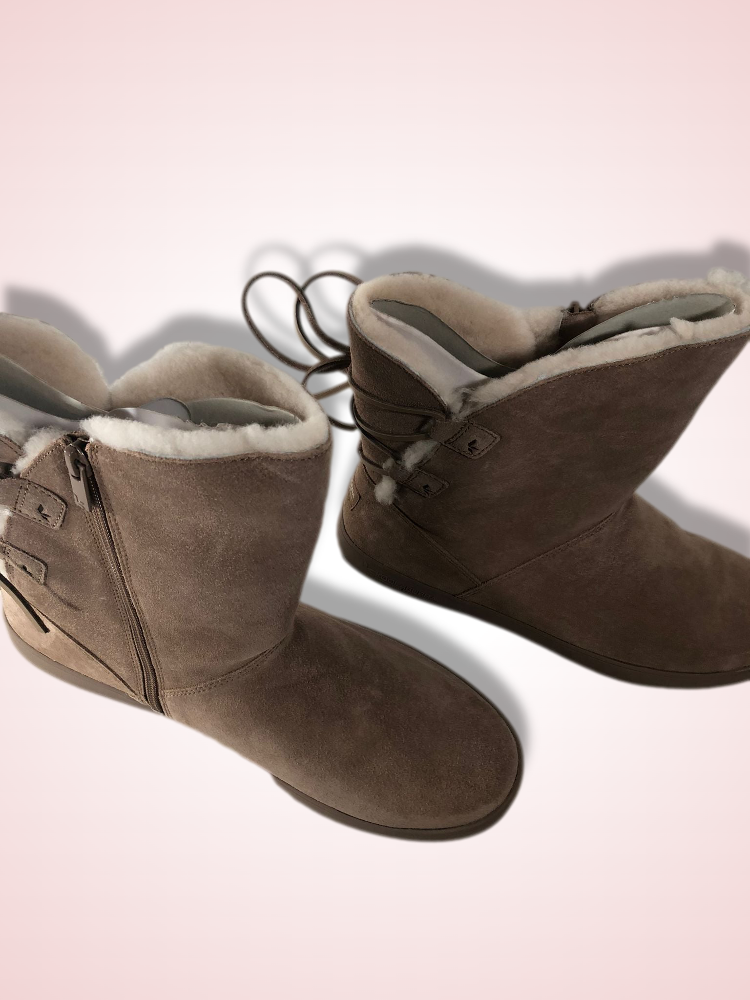 Koolaburra by UGG Suede Tie Back Short Boots - Shazi