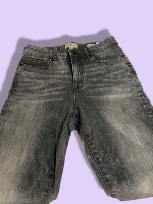 Lori Goldstein Acid Wash Straight Leg Jeans