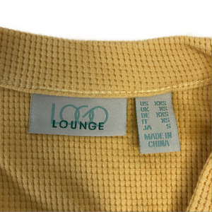 LOGO Lounge by Lori Goldstein Waffle Knit Cascading Cardigan