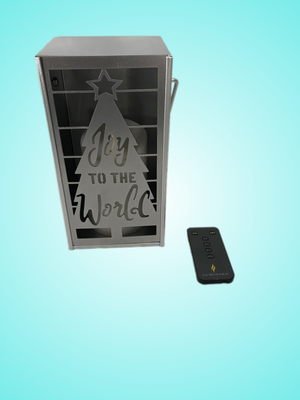 Luminara Decorative Box with Flameless 4" Pillar Candle & Remote