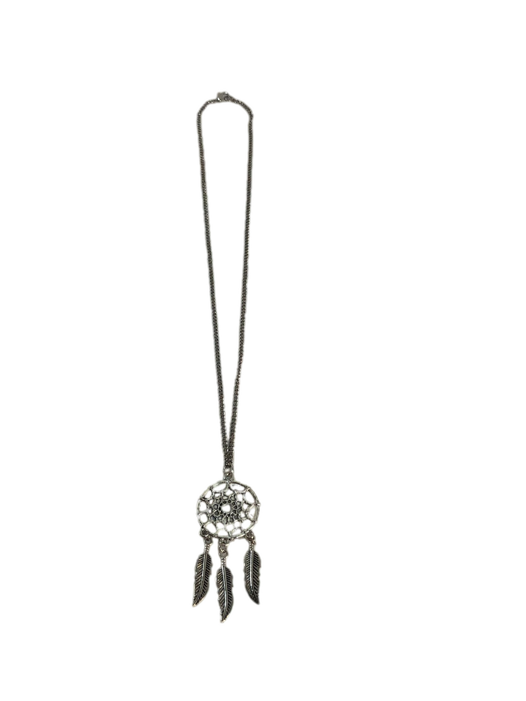 Mother's Day Necklace Dreamcatcher Good Luck Charm Silver-Tone Pendant Necklace Spiritual Gift Idea
