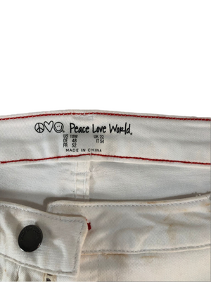 Peace Love World Garment Dyed Button Front Jean