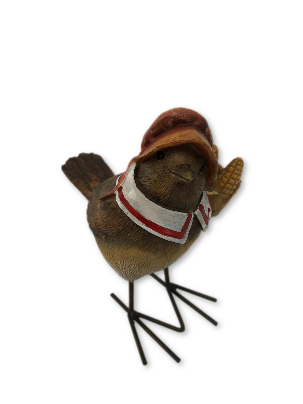 Pilgrim Sparrow Bird with Hat by Valerie