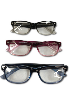 Set of 3 Design Optics Full Frame Ladies Fashion Lenses Reading Glasses +1.25