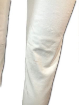 White Slim-Leg Stretch Pants with Zipper Pockets - XXS – Wholesale Bidder