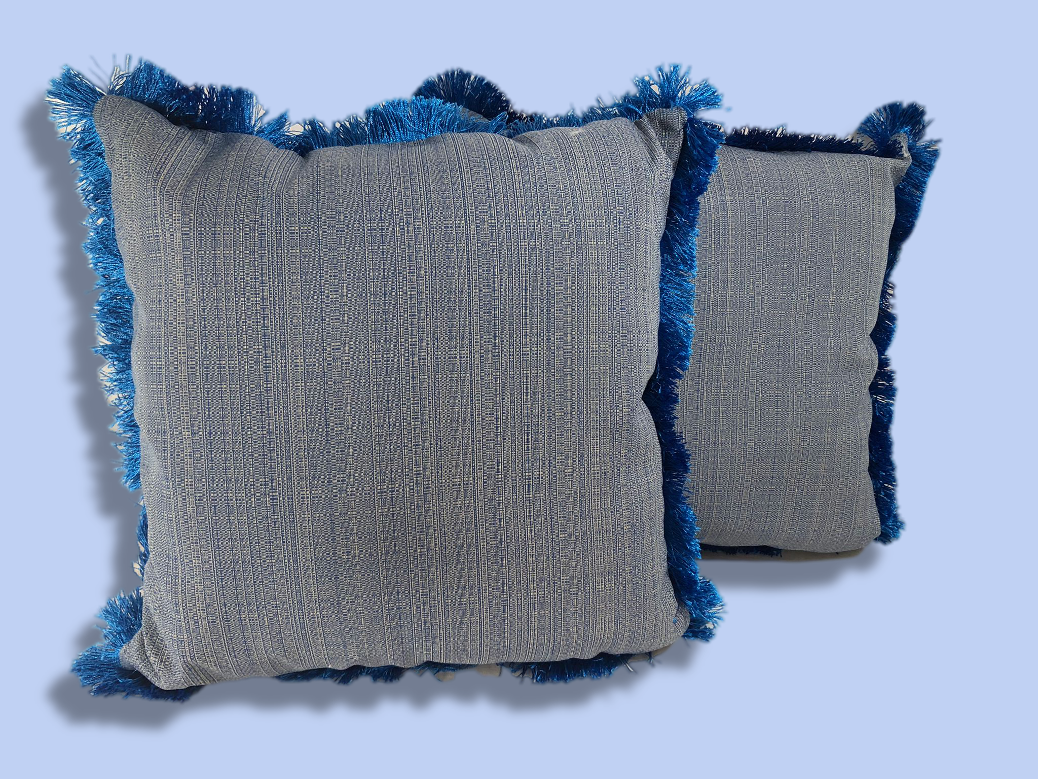 Temp-tations Outdoor Centertaining Set of 2 Fringe Pillows