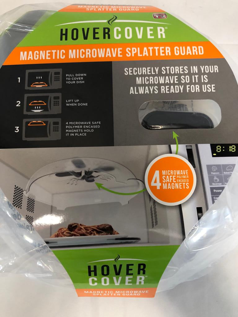 Hover Cover Microwave Splatter Guard, Magnetic, Christmas